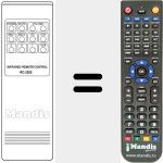 Replacement remote control for RC2200