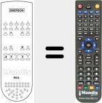 Replacement remote control for RC3