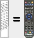 Replacement remote control for RC3001