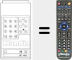 Replacement remote control for RC4001