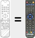 Replacement remote control for RC61331