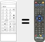 Replacement remote control for RC711