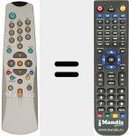 Replacement remote control for RC 750