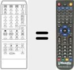 Replacement remote control for RC7607