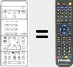 Replacement remote control for RC7705