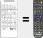 Replacement remote control for RCM STEREO