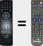 Replacement remote control for SS9885