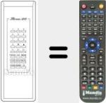 Replacement remote control for REMCON1242