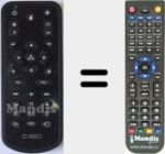 Replacement remote control for D520