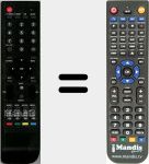 Replacement remote control for RCTFG027 (I14000000539)