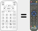 Replacement remote control for REMCON617