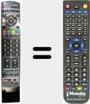 Replacement remote control for REMCON579