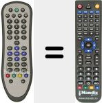 Replacement remote control for REMCON1060