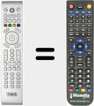 Replacement remote control for REMCON585