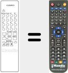 Replacement remote control for REMCON779