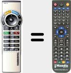 Replacement remote control for TRC3