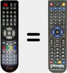 Replacement remote control for Tokai003