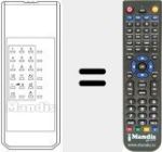 Replacement remote control for REMCON1159