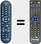 Replacement remote control for 3139 238 17801