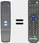 Replacement remote control for REMCON058