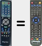 Replacement remote control for DSR 5500 DELUXE