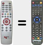 Replacement remote control for REMCON019