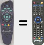 Replacement remote control for RC160000