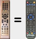 Replacement remote control for HB6000 PVR 160GB HB