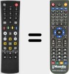 Replacement remote control for RC661