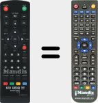 Replacement remote control for IR1650TNT