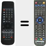 Replacement remote control for BXD1047