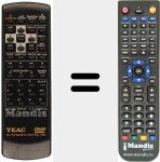 Replacement remote control for RC 751