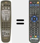 Replacement remote control for RC 823