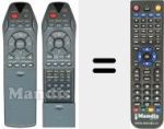 Replacement remote control for RC2550