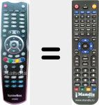 Replacement remote control for HD6000