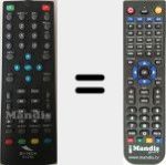 Replacement remote control for SY-3104