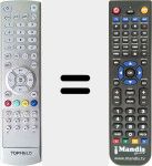 Replacement remote control for TP304