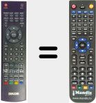 Replacement remote control for RCH-0001 P
