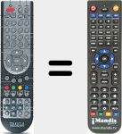 Replacement remote control for VISIONARYLT1910DVD
