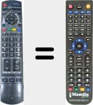 Replacement remote control for N2QAYB000182
