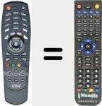 Replacement remote control for TP-014