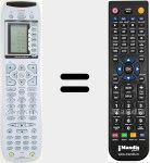 Replacement remote control for RC-8500SR (00MZK11BW0010)