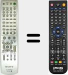 Replacement remote control for RM-SP800 (147814211)
