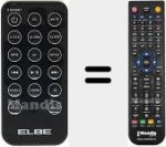 Replacement remote control for REMCON1573