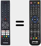 Replacement remote control for RC45135TR (23830419)