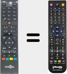 Replacement remote control for RC39105 (23572709)