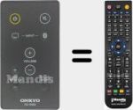 Replacement remote control for RC-858S (24140858)