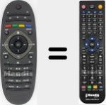 Replacement remote control for RM-D1070 (242254990301)