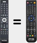 Replacement remote control for FBDVR401B (2530401010102)
