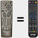 Replacement remote control for REMCON897